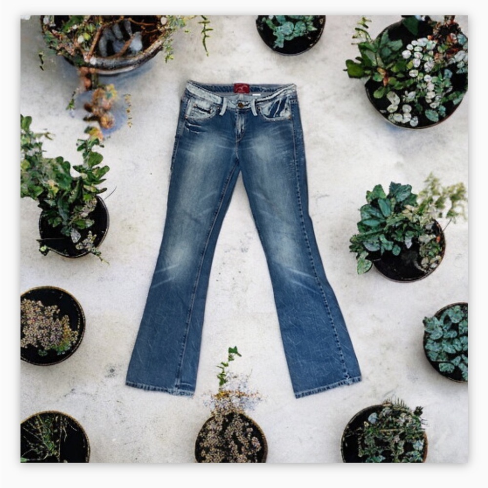 Women Leviβs Red tag Bootcut Jeans -mid rise - like new ! SZ 7L -30x32ππβ - Picture 7 of 15